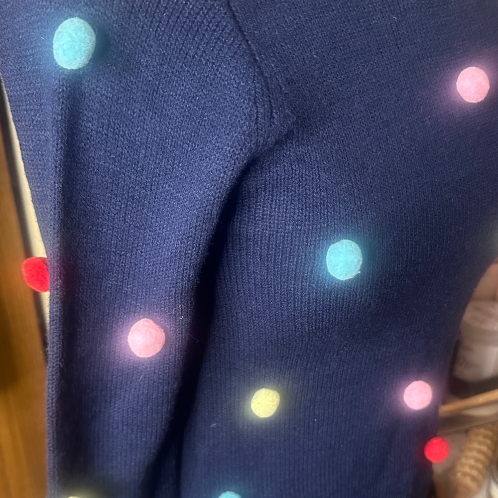 Pink Republic Navy Sweater with Colorful Dots - Picture 4 of 5